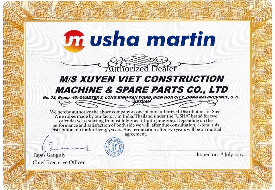 CHỨNG NHẬN ĐẠI LÝ