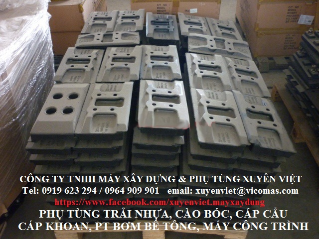 GUỐC XÍCH MÁY TRẢI NHỰA / RUBBER TRACK PADS